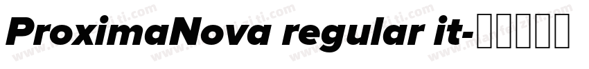 ProximaNova regular it字体转换